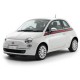 Накладки на пороги з підсвіткою для Fiat 500 2007+
