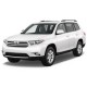 Накладки на пороги з підсвіткою для Toyota Highlander II 2010-2014