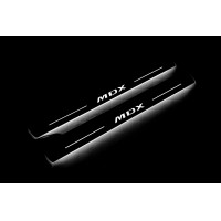 Накладки на пороги з підсвіткою Acura MDX II 2006-2013 logo MDX (front doors) - (тип Static) Накладки на пороги з підсвіткою Acura MDX II 2006-2013 logo MDX (front doors) - (тип Static)