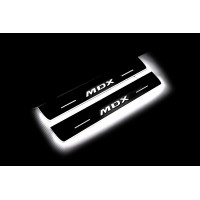 Накладки на пороги з підсвіткою Acura MDX II 2006-2013 logo MDX (rear doors) - (тип Static) Накладки на пороги з підсвіткою Acura MDX II 2006-2013 logo MDX (rear doors) - (тип Static)