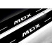 Накладки на пороги з підсвіткою Acura MDX II 2006-2013 logo MDX (rear doors) - (тип Static)