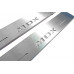 Накладки на пороги з підсвіткою Acura MDX II 2006-2013 logo MDX (rear doors) - (тип Static)