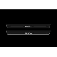 Накладки на пороги з підсвіткою Acura RLX 2013+ - (тип Static)