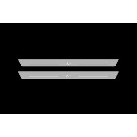 Накладки на пороги з підсвіткою Audi A1 I 2010-2018 (front doors) - (тип Static) Накладки на пороги з підсвіткою Audi A1 I 2010-2018 (front doors) - (тип Static)