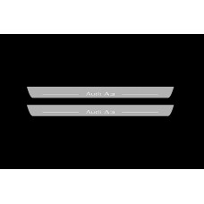 Накладки на пороги з підсвіткою Audi A3 8V 2012-2020 з лого Audi A3 (front doors) - (тип Static)
