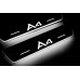 Накладки на пороги з підсвіткою Audi A4 B8 2008-2015 (rear doors) з логотипом A4 - (тип Static)