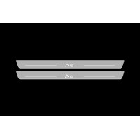 Накладки на пороги з підсвіткою Audi A6 C7 2011-2018 (front doors) - (тип Static) Накладки на пороги з підсвіткою Audi A6 C7 2011-2018 (front doors) - (тип Static)