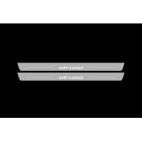 Накладки на пороги з підсвіткою Audi A6 C7 2011-2018 з лого Allroad (front doors) - (тип Static) Накладки на пороги з підсвіткою Audi A6 C7 2011-2018 з лого Allroad (front doors) - (тип Static)