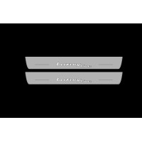 Накладки на пороги з підсвіткою BMW 3 F30 2012-2018 з лого Luxury Line (front doors) - (тип Static) Накладки на пороги з підсвіткою BMW 3 F30 2012-2018 з лого Luxury Line (front doors) - (тип Static)
