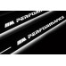 Накладки на пороги з підсвіткою BMW 3 F30 2012-2018 з лого M Performance (front doors) - (тип Static)