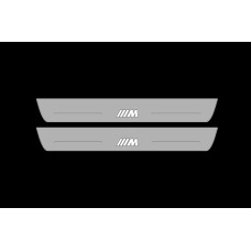 Накладки на пороги з підсвіткою BMW 5 G30 2017-2023 (front doors) з лого "///M" - (тип Static)