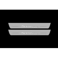 Накладки на пороги з підсвіткою BMW 5 G30 2017-2023 (front doors) з лого "Sport Line" - (тип Static)