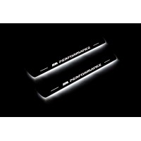 Накладки на пороги з підсвіткою BMW X3 F25 2010-2017 (front doors) з логотипом "M Perfomance" - (тип Static) Накладки на пороги з підсвіткою BMW X3 F25 2010-2017 (front doors) з логотипом "M Perfomance" - (тип Static)