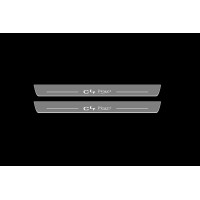 Накладки на пороги з підсвіткою Citroen C4 Picasso I 2006-2014 (front doors) - (тип Static)