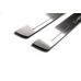 Накладки на пороги з підсвіткою Dodge Charger 2011+ з логотипом "CHARGER" (front doors) - (тип Static)