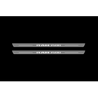 Накладки на пороги з підсвіткою Dodge Ram V 2019+ (front doors) - (тип Static)
