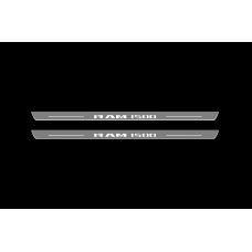 Накладки на пороги з підсвіткою Dodge Ram V 2019+ (front doors) - (тип Static)