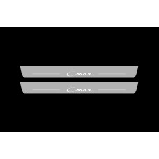 Накладки на пороги з підсвіткою Ford C-Max I 2003-2012 (front doors) - (тип Static)