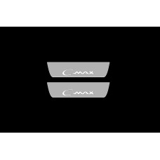 Накладки на пороги з підсвіткою Ford C-Max I 2003-2012 (rear doors) - (тип Static)