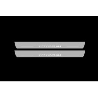 Накладки на пороги з підсвіткою Ford Escape III 2013-2019 з лого Titanium (front doors) - (тип Static) Накладки на пороги з підсвіткою Ford Escape III 2013-2019 з лого Titanium (front doors) - (тип Static)