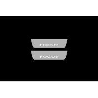 Накладки на пороги з підсвіткою Ford Focus II 2004-2011 (rear doors) - (тип Static) Накладки на пороги з підсвіткою Ford Focus II 2004-2011 (rear doors) - (тип Static)