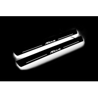 Накладки на пороги з підсвіткою Ford Focus III 2011-2018 (front doors) - (тип Static)