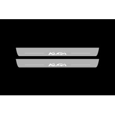 Накладки на пороги з підсвіткою Ford Kuga I 2008-2013 (front doors) - (тип Static)