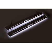 Накладки на пороги з підсвіткою Honda CR-V III 2007-2012 (front doors) - (тип Static) Накладки на пороги з підсвіткою Honda CR-V III 2007-2012 (front doors) - (тип Static)