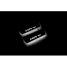 Накладки на пороги з підсвіткою Honda HR-V II 2013+ (rear doors) - (тип Static)