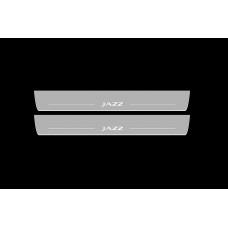 Накладки на пороги з підсвіткою Honda Jazz V 2020+ (front doors) - (тип Static)