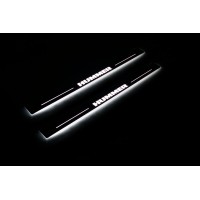 Накладки на пороги з підсвіткою Hummer H2 2002-2009 (front doors) - (тип Static)