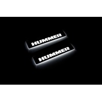 Накладки на пороги з підсвіткою Hummer H2 2002-2009 (rear doors) - (тип Static) Накладки на пороги з підсвіткою Hummer H2 2002-2009 (rear doors) - (тип Static)