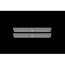 Накладки на пороги з підсвіткою Hyundai i30 II 2012-2017 - (тип Static)