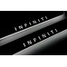 Накладки на пороги з підсвіткою Infiniti QX60 2013+ (rear doors) - (тип Static)