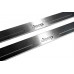 Накладки на пороги з підсвіткою Jeep Cherokee KL 2014+ з лого Jeep (front doors) - (тип Static)