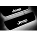 Накладки на пороги з підсвіткою Jeep Grand Cherokee IV 2010+ з логотипом "Jeep" (rear doors) - (тип Static)