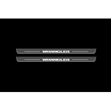 Накладки на пороги з підсвіткою Jeep Wrangler JK 2006-2018 - (тип Static)