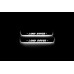 Накладки на пороги з підсвіткою Land Rover Discovery IV 2009-2016 (rear doors) з лого Land Rover - (тип Static)