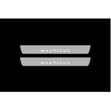 Накладки на пороги з підсвіткою Lincoln Nautilus I 2019-2023 з логотипом Nautilus - (тип Static)
