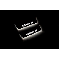 Накладки на пороги з підсвіткою Mazda 3 II 2009-2013 (rear doors) - (тип Static) Накладки на пороги з підсвіткою Mazda 3 II 2009-2013 (rear doors) - (тип Static)
