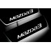 Накладки на пороги з підсвіткою Mazda 3 III 2013-2019 (rear doors) - (тип Static)