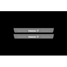 Накладки на пороги з підсвіткою Mazda 5 I 2005-2010 - (тип Static)