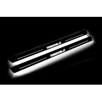 Накладки на пороги з підсвіткою Mazda 6 II 2008-2012 (front doors) - (тип Static)