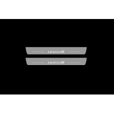 Накладки на пороги з підсвіткою Mazda 6 III 2012+ (front doors) - (тип Static)