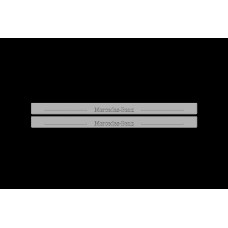 Накладки на пороги з підсвіткою Mercedes E-Class W210 1995-2002 (front doors) - (тип Static)
