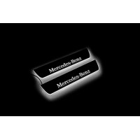 Накладки на пороги з підсвіткою Mercedes E W211 2002-2009 (rear doors) - (тип Static) Накладки на пороги з підсвіткою Mercedes E W211 2002-2009 (rear doors) - (тип Static)