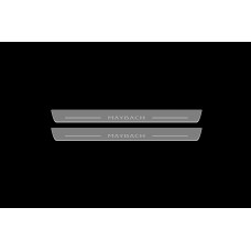 Накладки на пороги з підсвіткою Mercedes S W222 2013+ з логотипом "Maybach" - (тип Static)