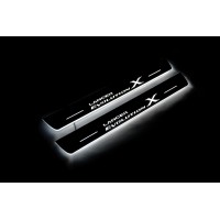 Накладки на пороги з підсвіткою Mitsubishi Lancer Evolution X 2007-2016 (front doors) - (тип Static) Накладки на пороги з підсвіткою Mitsubishi Lancer Evolution X 2007-2016 (front doors) - (тип Static)