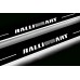 Накладки на пороги з підсвіткою Mitsubishi Lancer X 2007+ з логотипом RalliArt (front doors) - (тип Static)