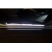 Накладки на пороги з підсвіткою Mitsubishi Outlander II 2007-2012 (front doors) - (тип Static)